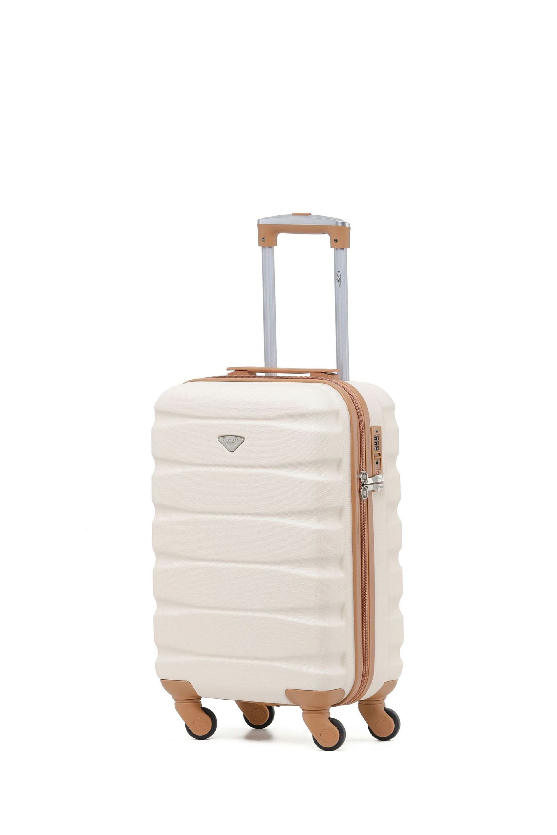 Flight Knight 55x35x20cm 4 Wheel ABS Hard Case Cabin Carry On Hand Luggage - Image 1 of 7
