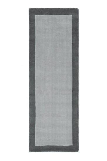 Origin Rug Collection. Grey Borders Taupe Runner