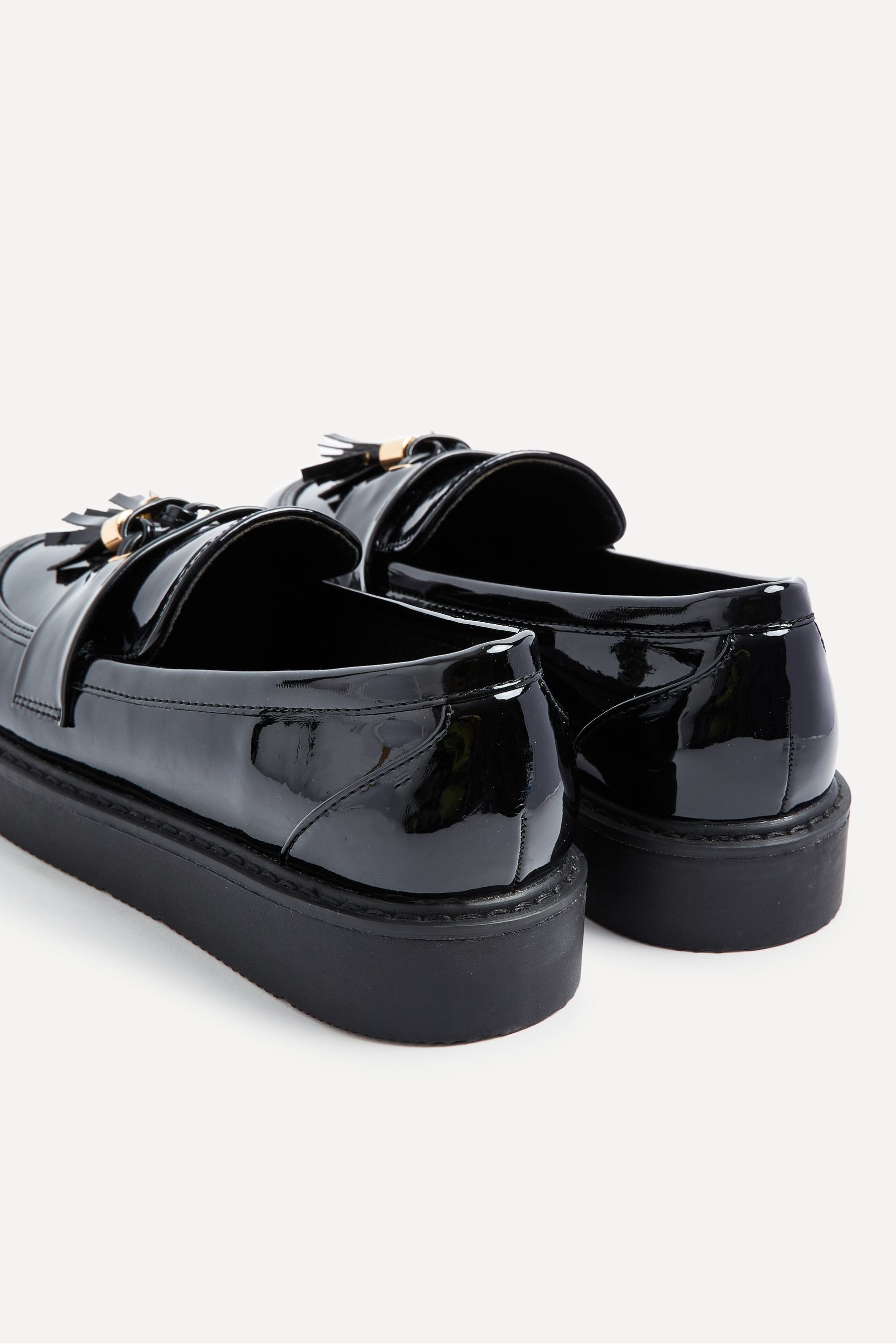 Platform loafers with tassels discount