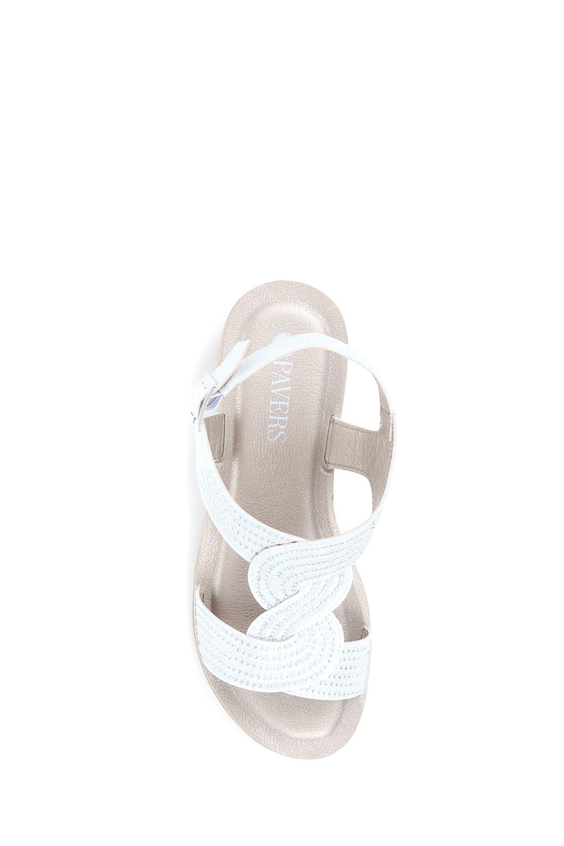 Pavers white sandals store