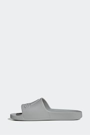 adidas Grey Sportswear Adilette Aqua Slides - Image 2 of 9