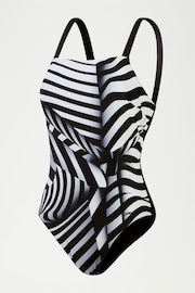 Speedo Womens Amberglow Shaping One Piece Swimsuit with Removable Bra Pads and Bust Support - Image 6 of 6