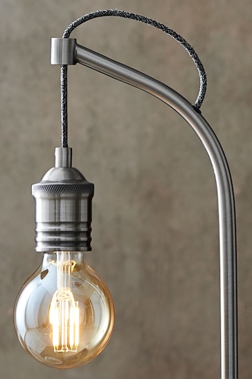 Brushed Silver Newark Table Lamp