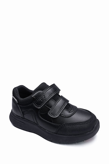 Toezone BAY Black Shoes Super Lightweight Double Rip Tape Fastening Making Your School Days Super Comfy