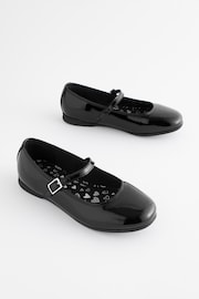 Black Patent Wide Fit (G) Leather Mary Jane School Shoes - Image 1 of 7