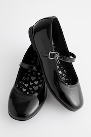 Black Patent Wide Fit (G) Leather Mary Jane School Shoes - Image 3 of 7