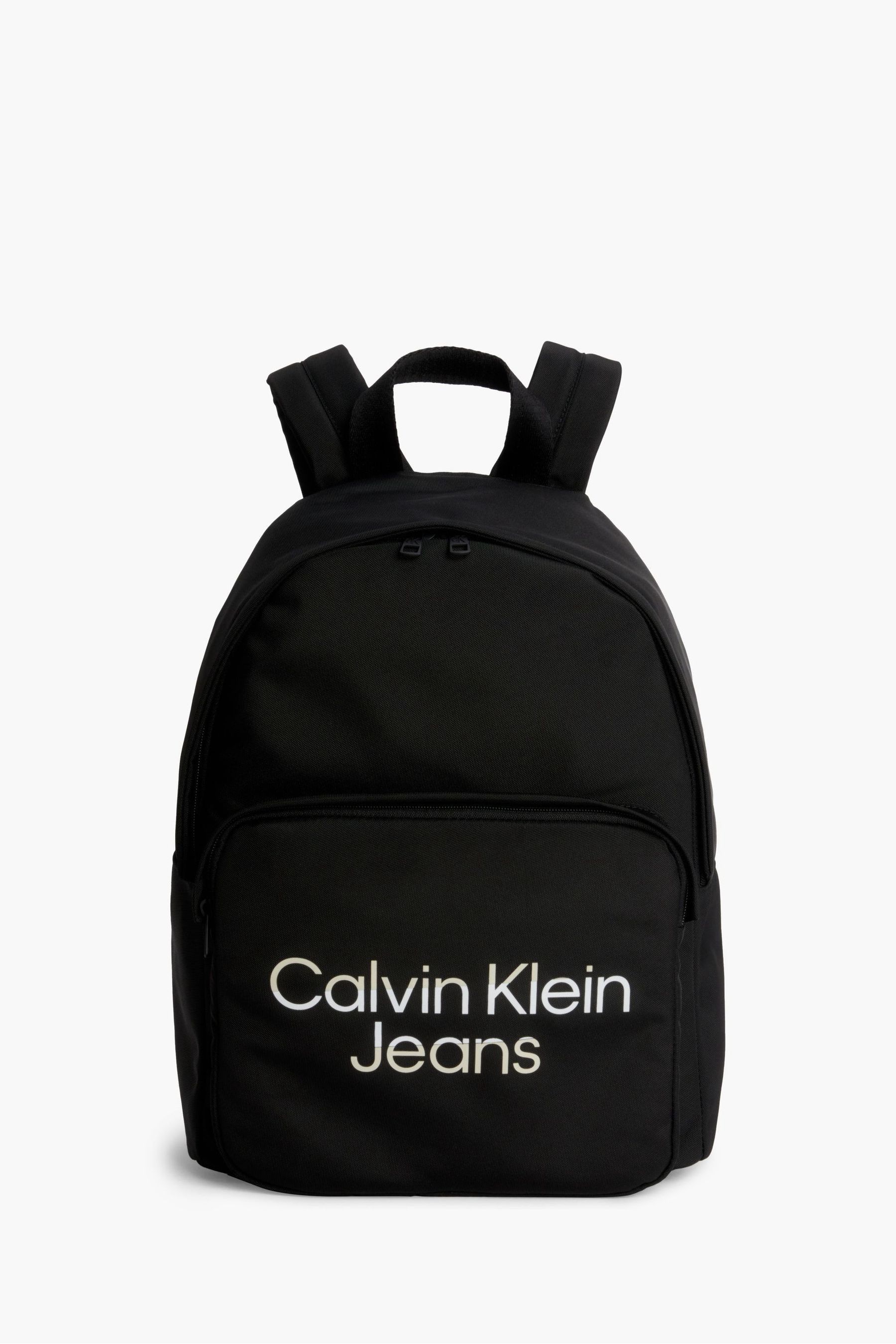 Buy Calvin Klein Jeans Kids Logo Black Backpack from Next Luxembourg