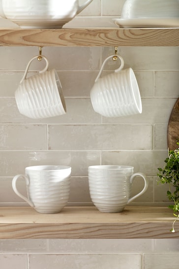 White Malvern Set of 4 Mugs