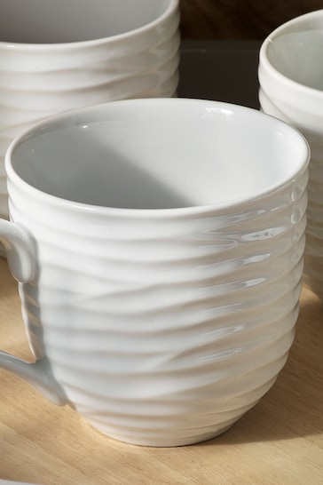 White Malvern Set of 4 Mugs