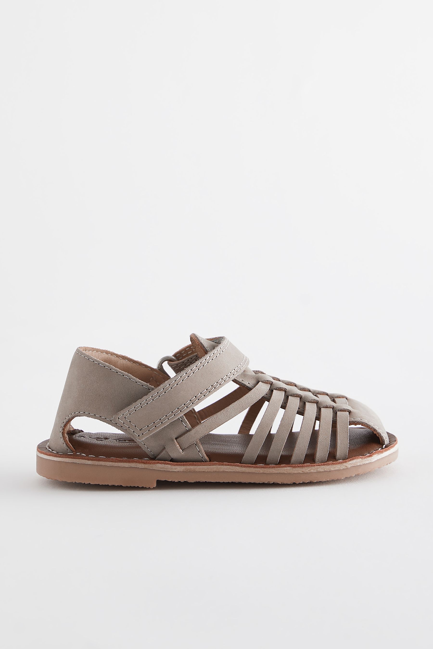 Buy Stone Neutral Leather Closed Toe Sandals from Next Ireland