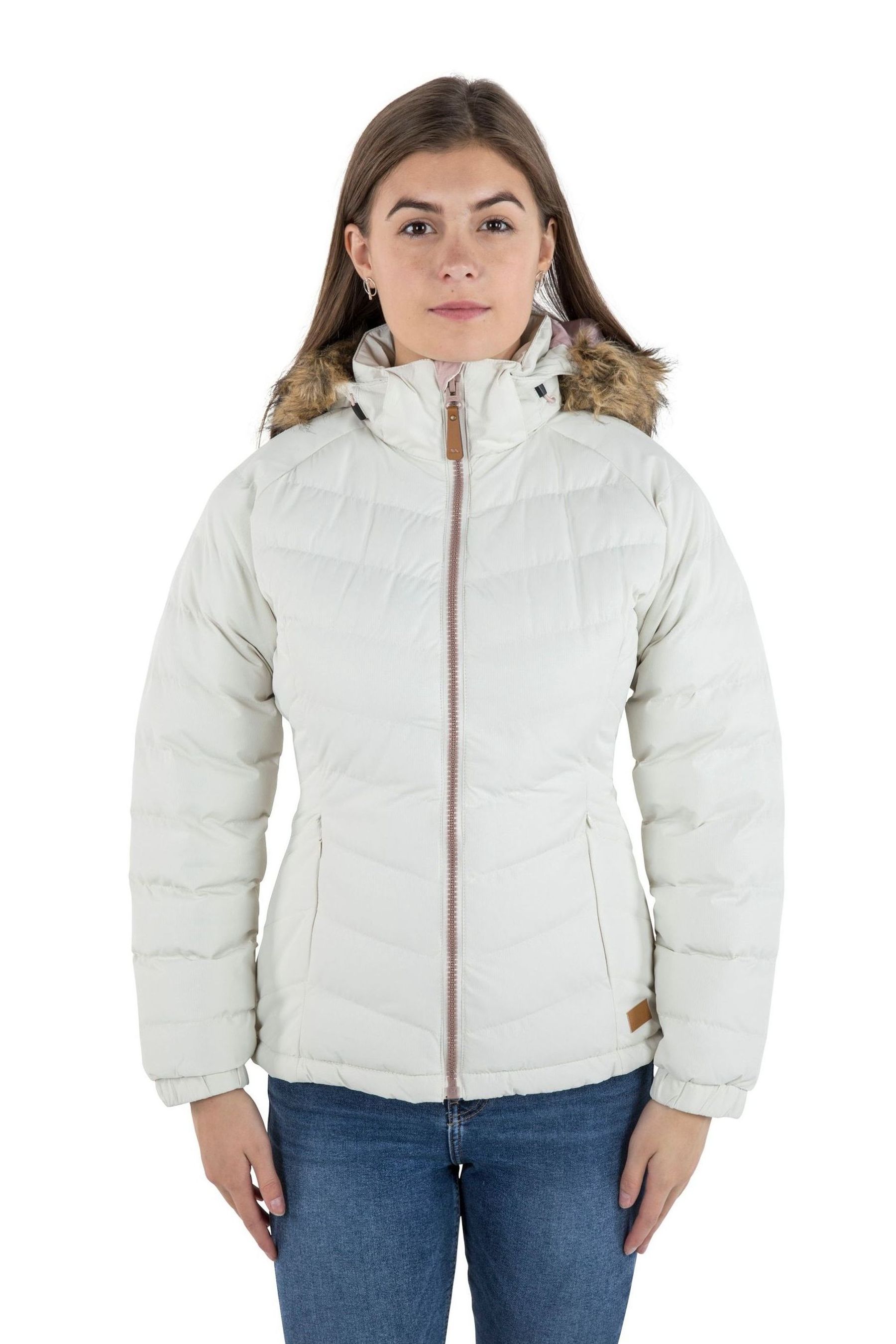 Trespass nadina faux fur trim parka 2025