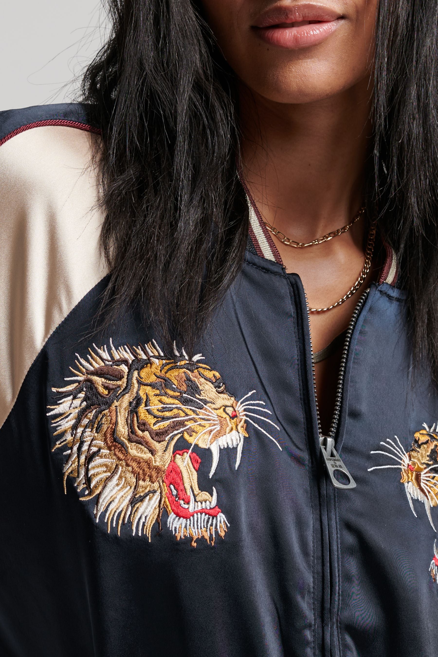 Buy Superdry Blue Vintage Embroidered Suikajan Jacket from Next Luxembourg