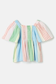Joules Life's A Picnic Multi Stripe Woven Top - Image 1 of 5