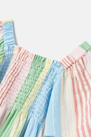 Joules Life's A Picnic Multi Stripe Woven Top - Image 3 of 5