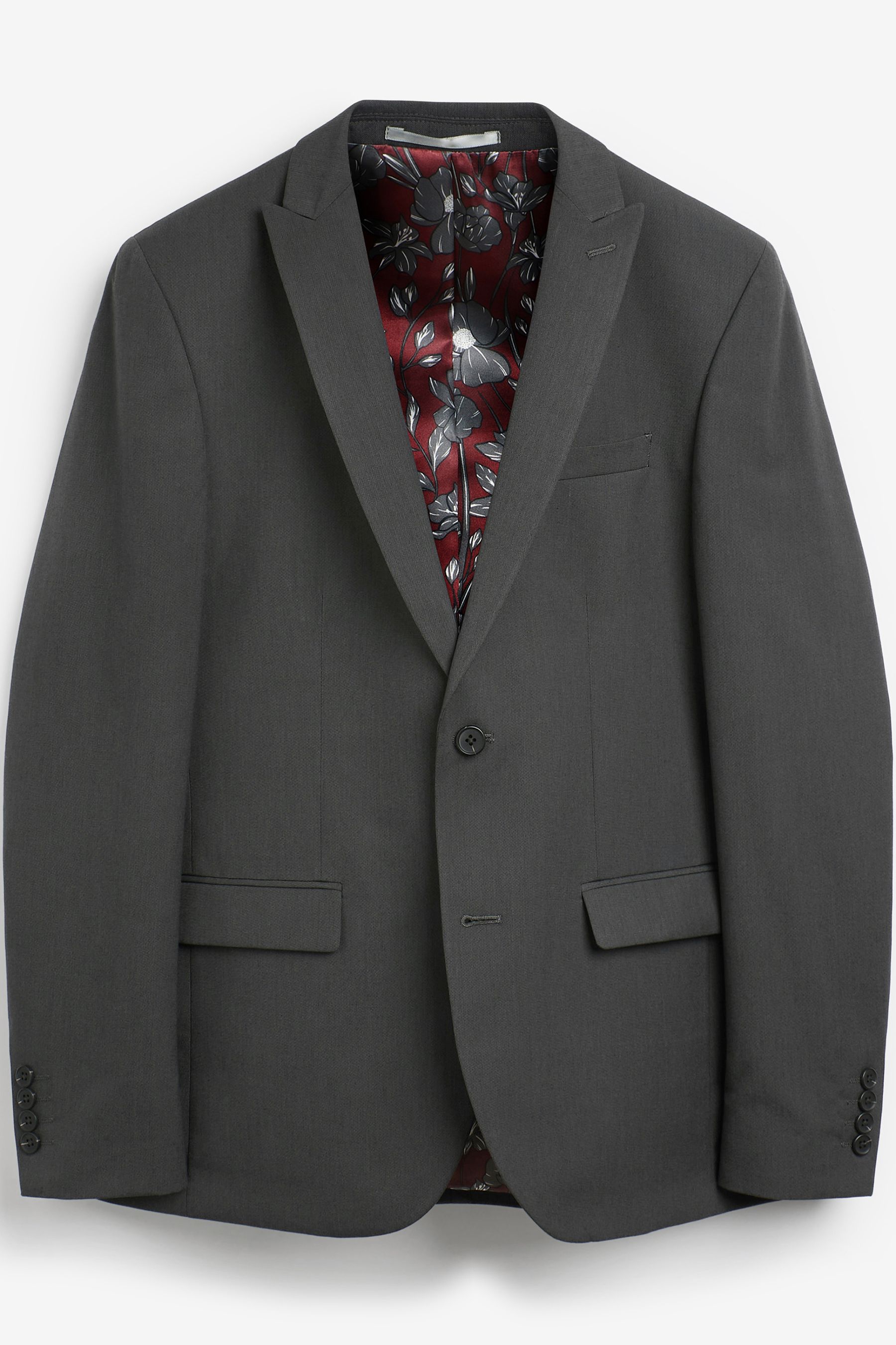 Buy Charcoal Grey Skinny Fit Two Button Suit Jacket from the Next UK online shop