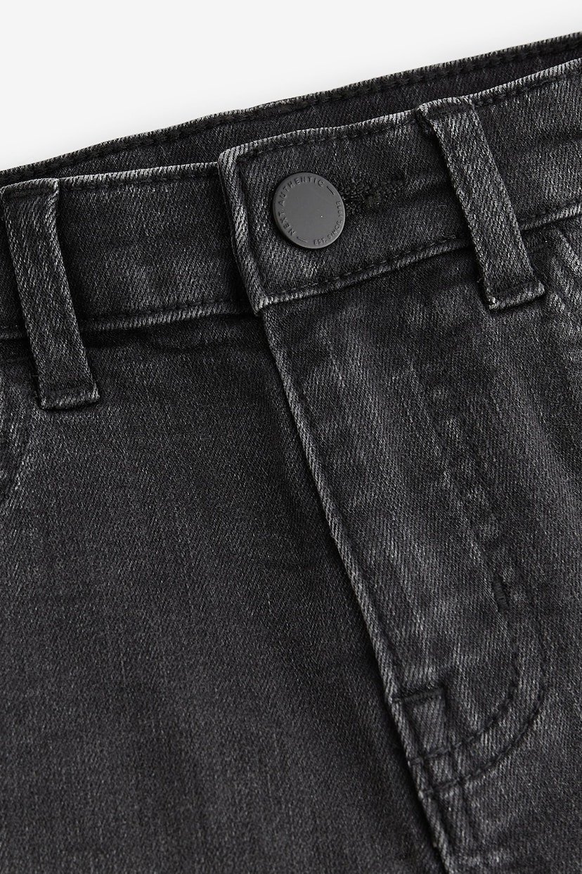 Grey Charcoal Skinny Fit Cotton Rich Stretch Jeans (3-17yrs) - Image 3 of 3