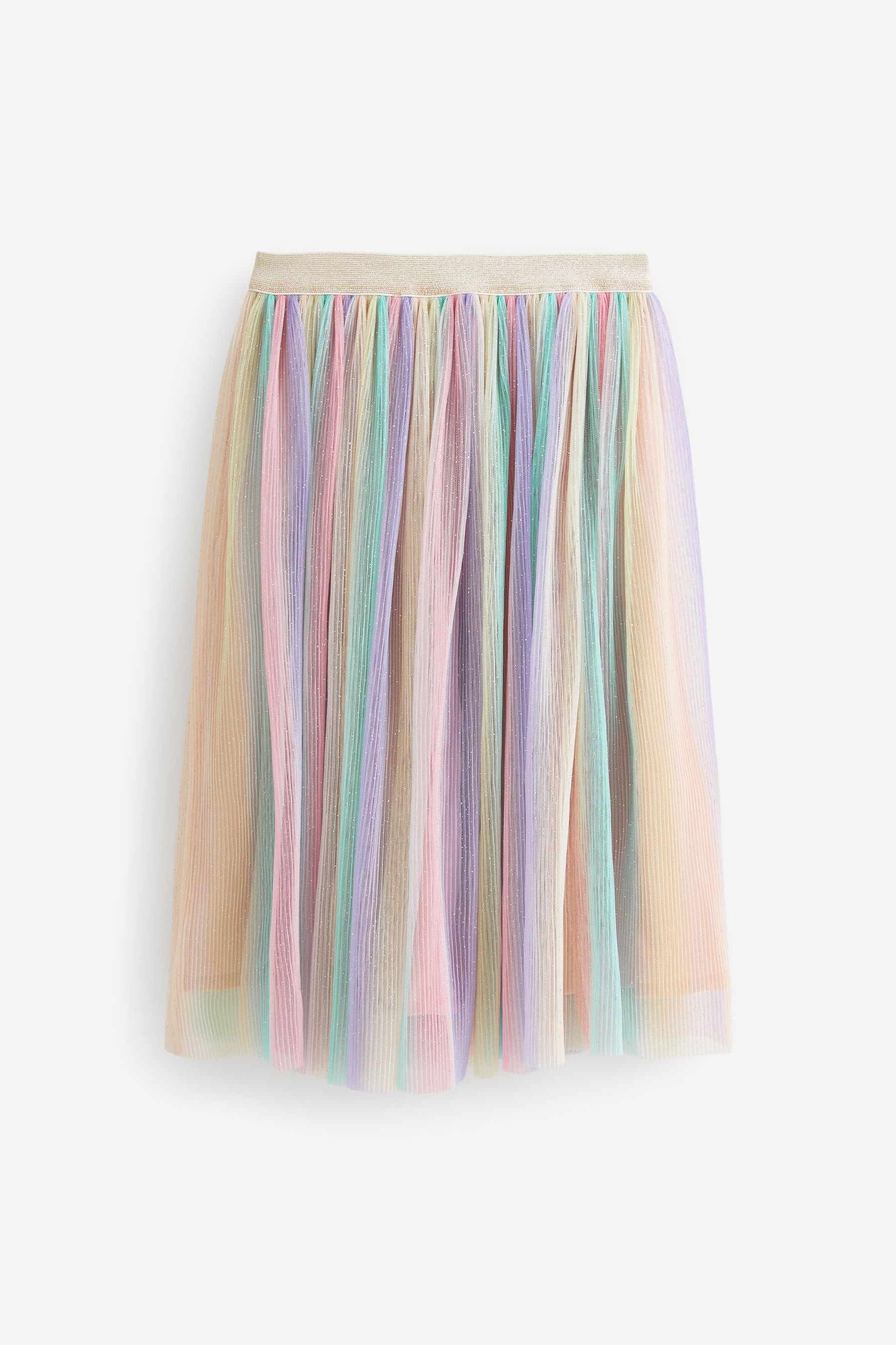 Leith rainbow sequin midi skirt store