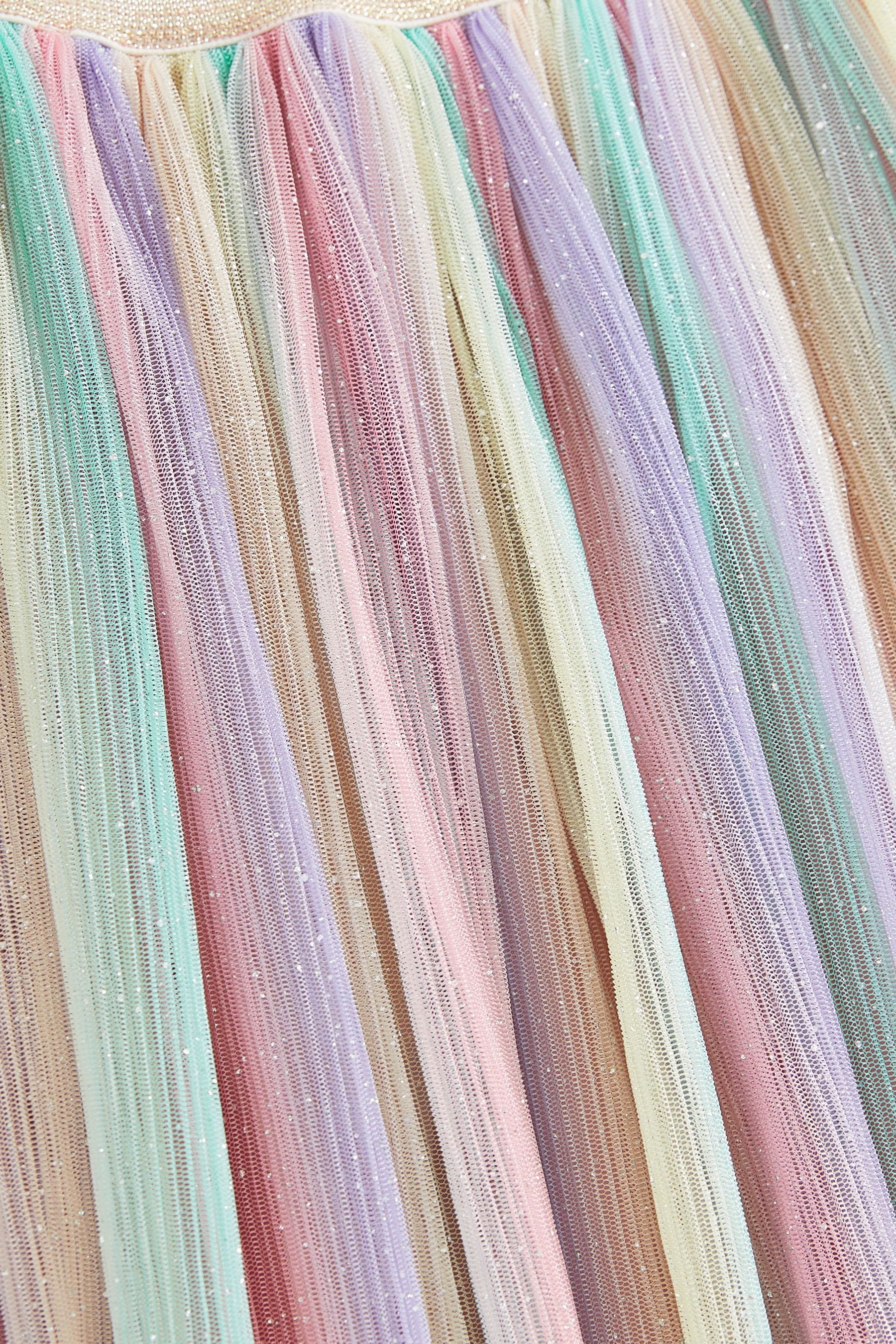 Buy Rainbow Sequin Pleated Midi Skirt 3 16yrs from the Next UK