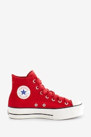 Converse Red Platform Lift Trainers - Image 1 of 9