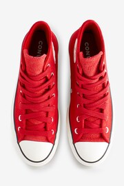 Converse Red Platform Lift Trainers - Image 5 of 9