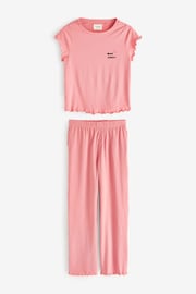 Pink Heart Short Sleeve Cotton Pyjama Sets 2 Pack - Image 2 of 13