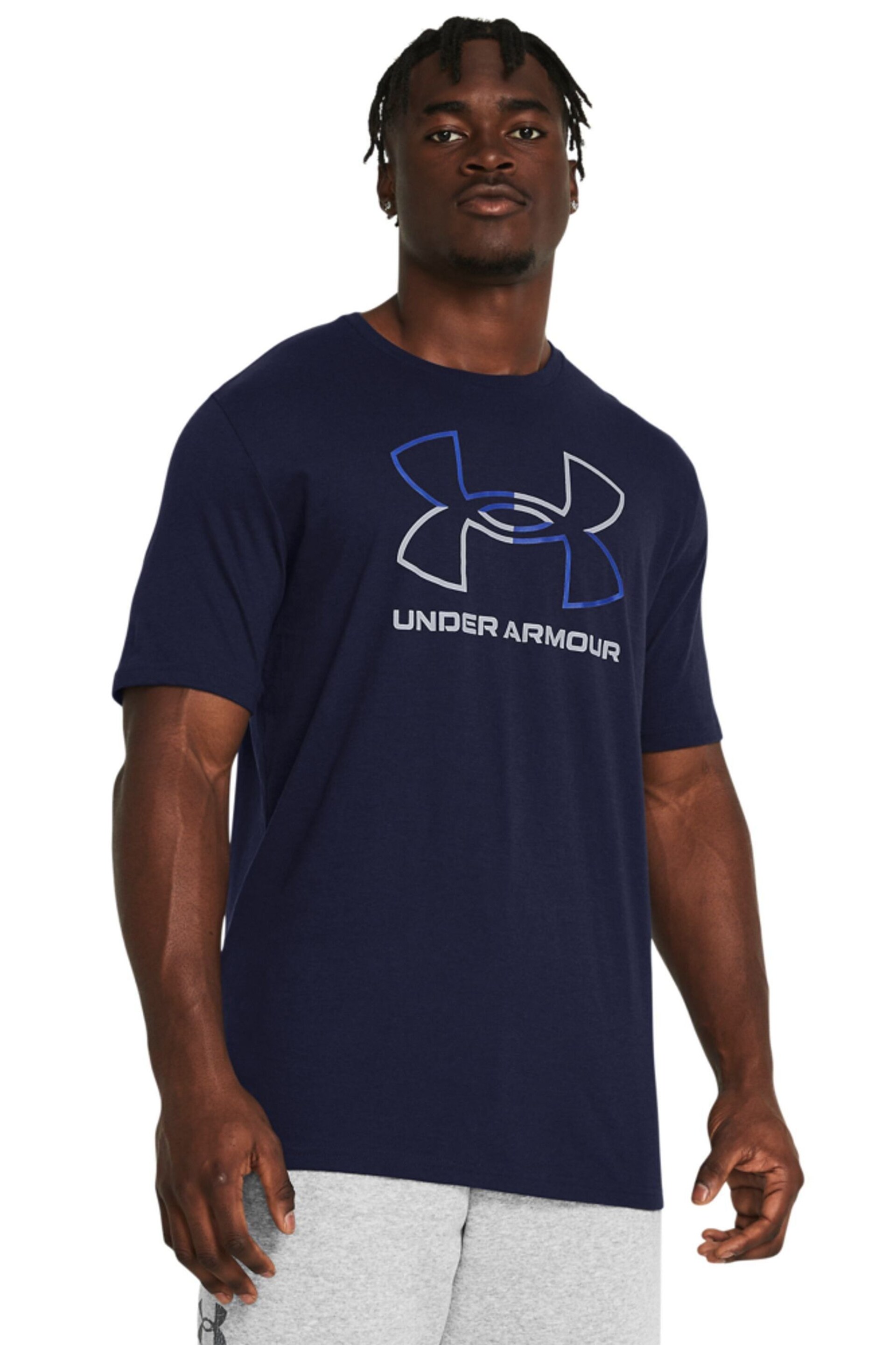 Under Armour Navy Blue Foundation Short Sleeve T-Shirt - Image 1 of 4