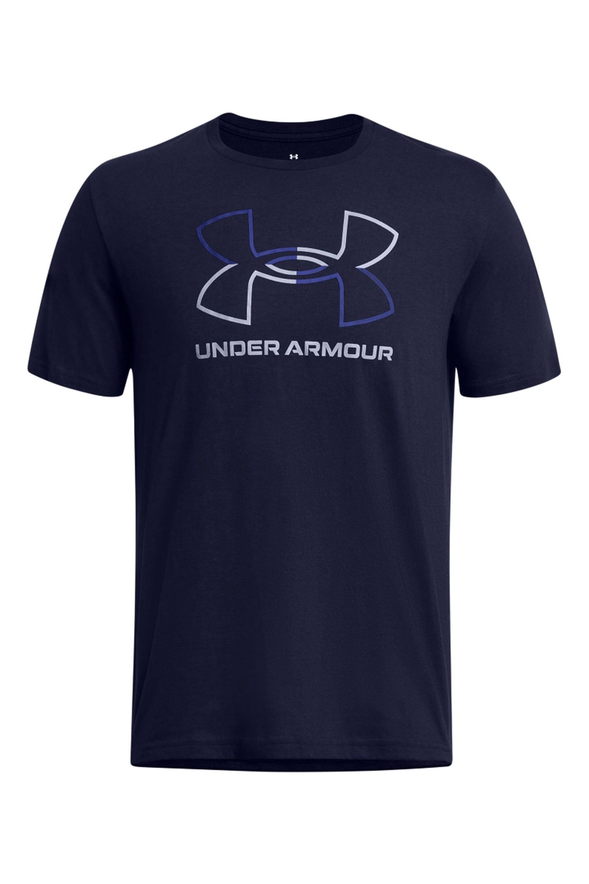 Under Armour Navy Blue Foundation Short Sleeve T-Shirt - Image 3 of 4