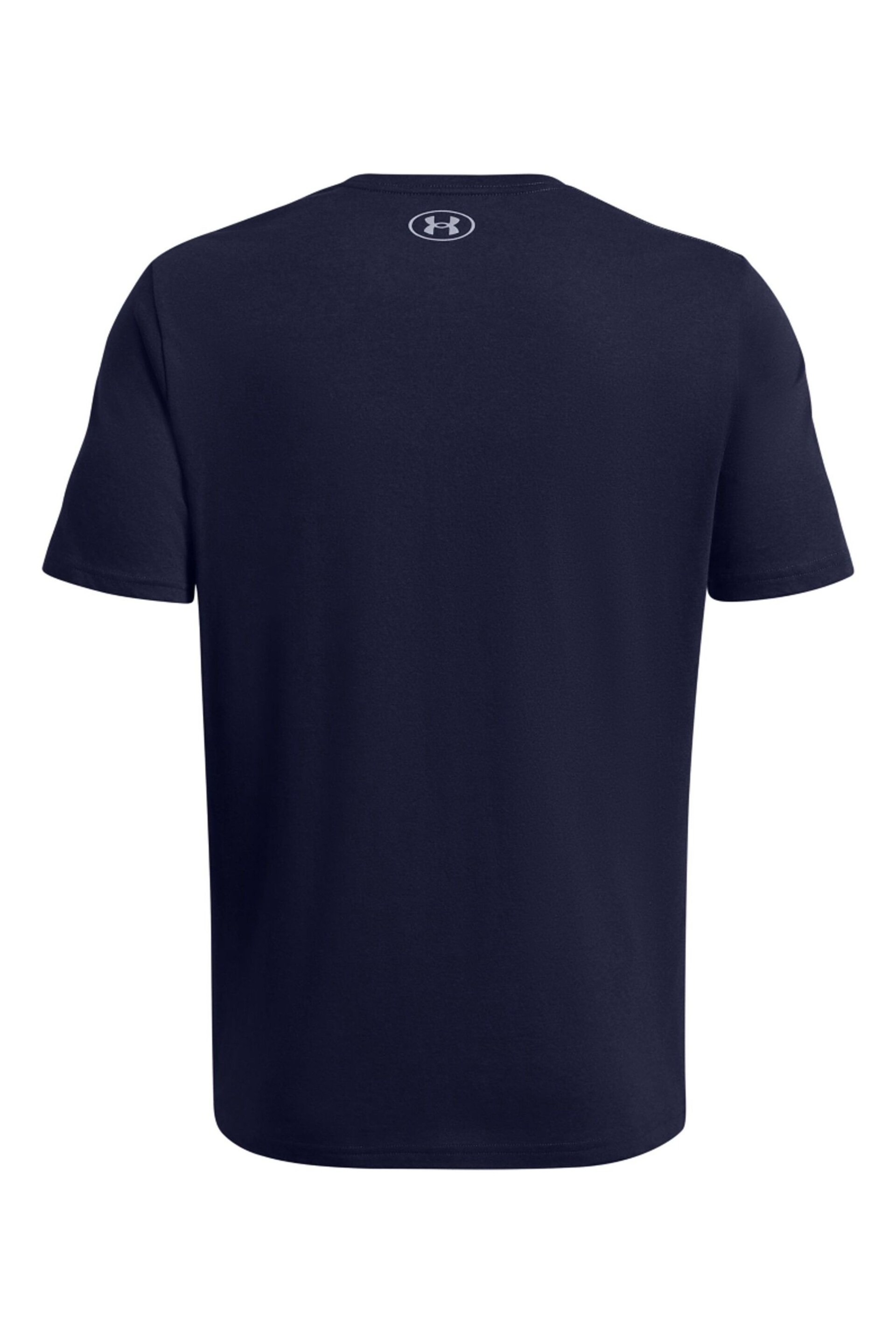 Under Armour Navy Blue Foundation Short Sleeve T-Shirt - Image 4 of 4