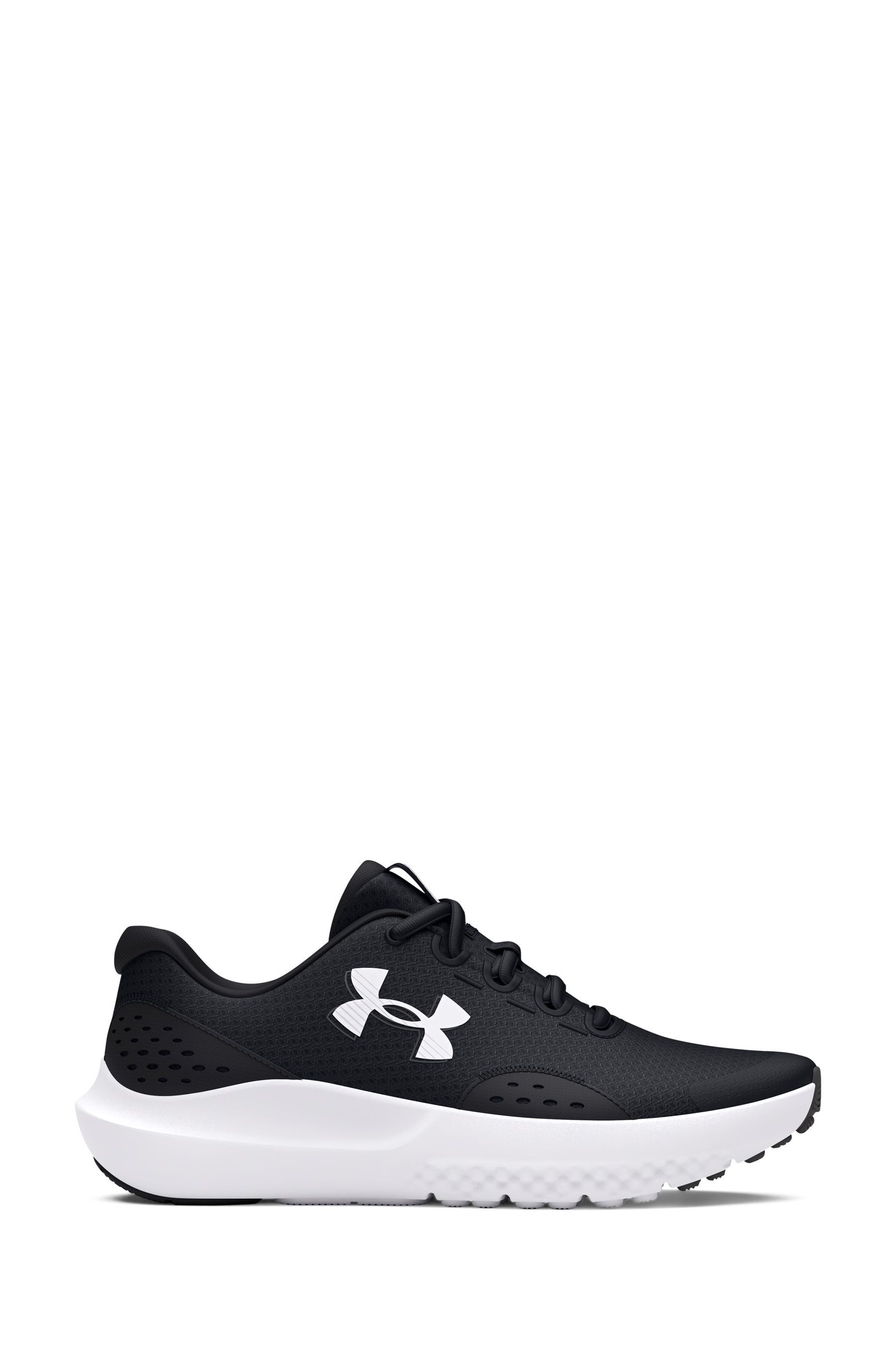 Under Armour Black Grey Surge 4 Trainers