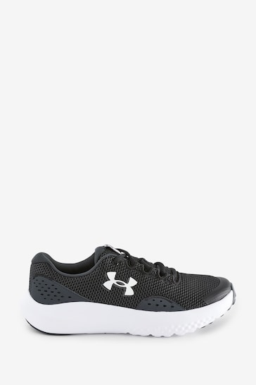 Under Armour Black/Grey Surge 4 Trainers