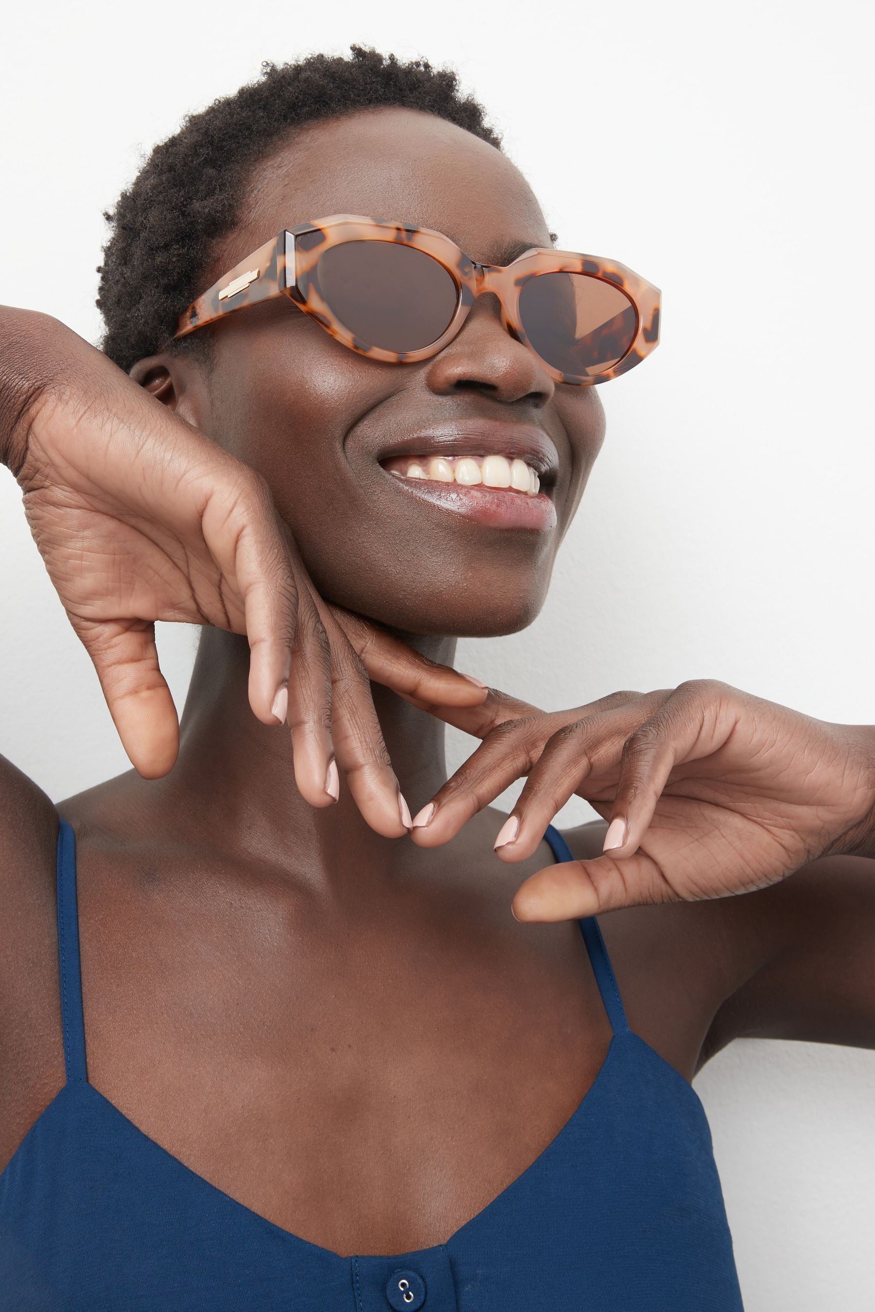 Slim cat eye sunglasses clearance