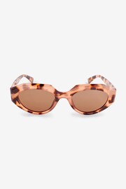 Tortoiseshell Brown Polarised Slim Cat Eye Sunglasses - Image 4 of 6