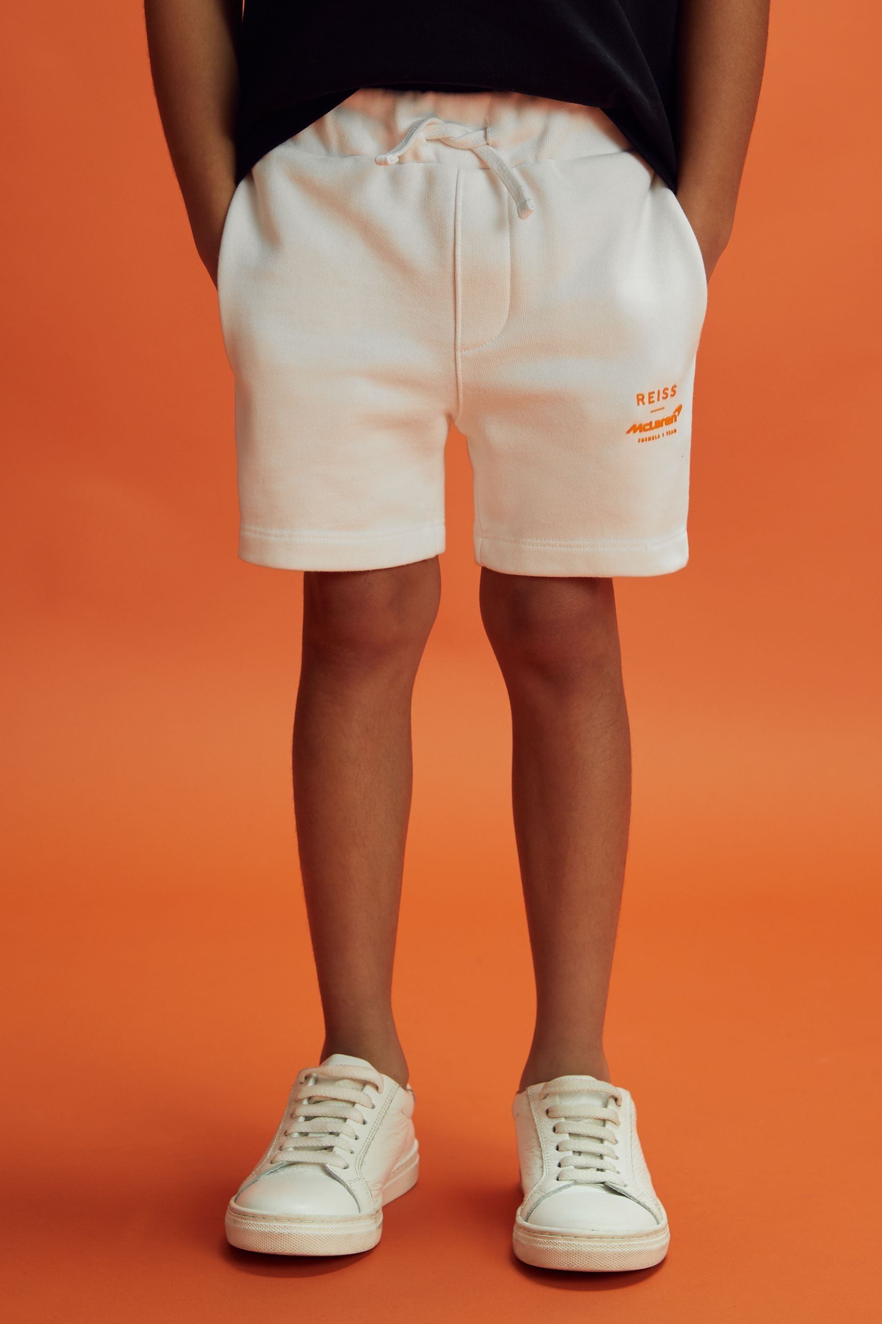 Buy Reiss x McLaren F1 Team White 13 14 yrs McLaren F1 Cotton Drawstring Shorts from Next Canada