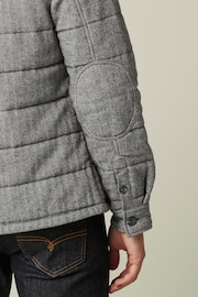 Grey Cotton Quilted Shacket - Image 5 of 11
