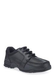 Start-Rite Dylan Black Leather Lace Up School Shoes F Fit - Image 3 of 8