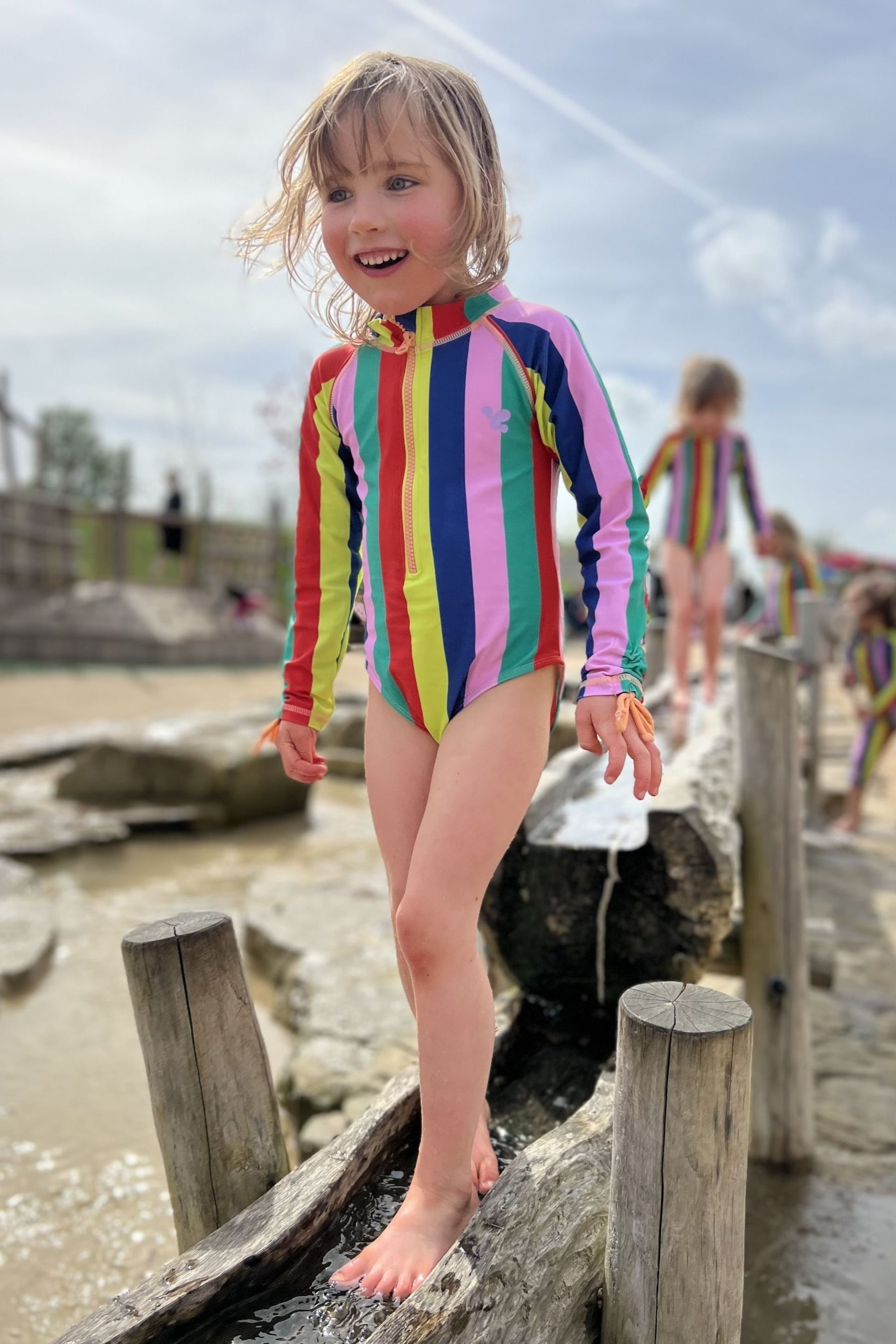 Muddy Puddles Recycled UV Protective Swimsuit - Image 1 of 3