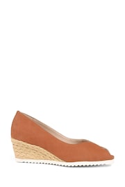 Van Dal Peep Toe Espadrille Wedge Sandals - Image 1 of 5