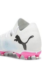 Puma White Future Match 7 Firmground Football Boots - Image 4 of 6