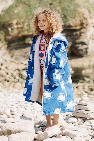 Muddy Puddles Blue Recycled Waterproof Changing Robe Cover-Up
