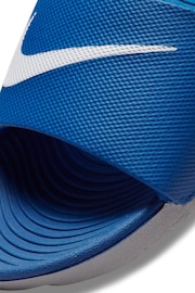 Nike Blue/White Kawa Junior/Youth Sliders - Image 4 of 6