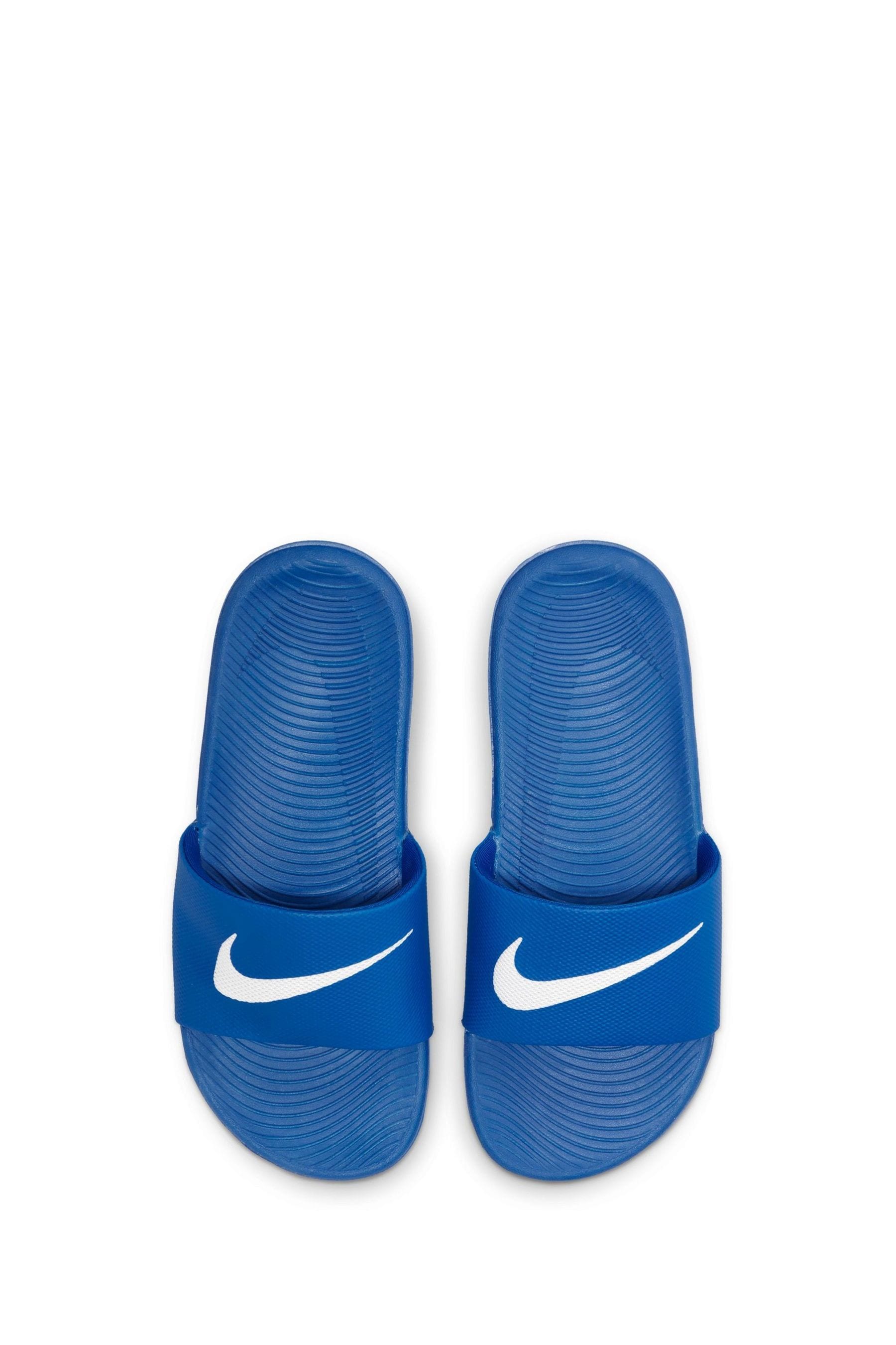 Buy Nike Blue White Kawa Junior Youth Sliders from the Next UK online shop