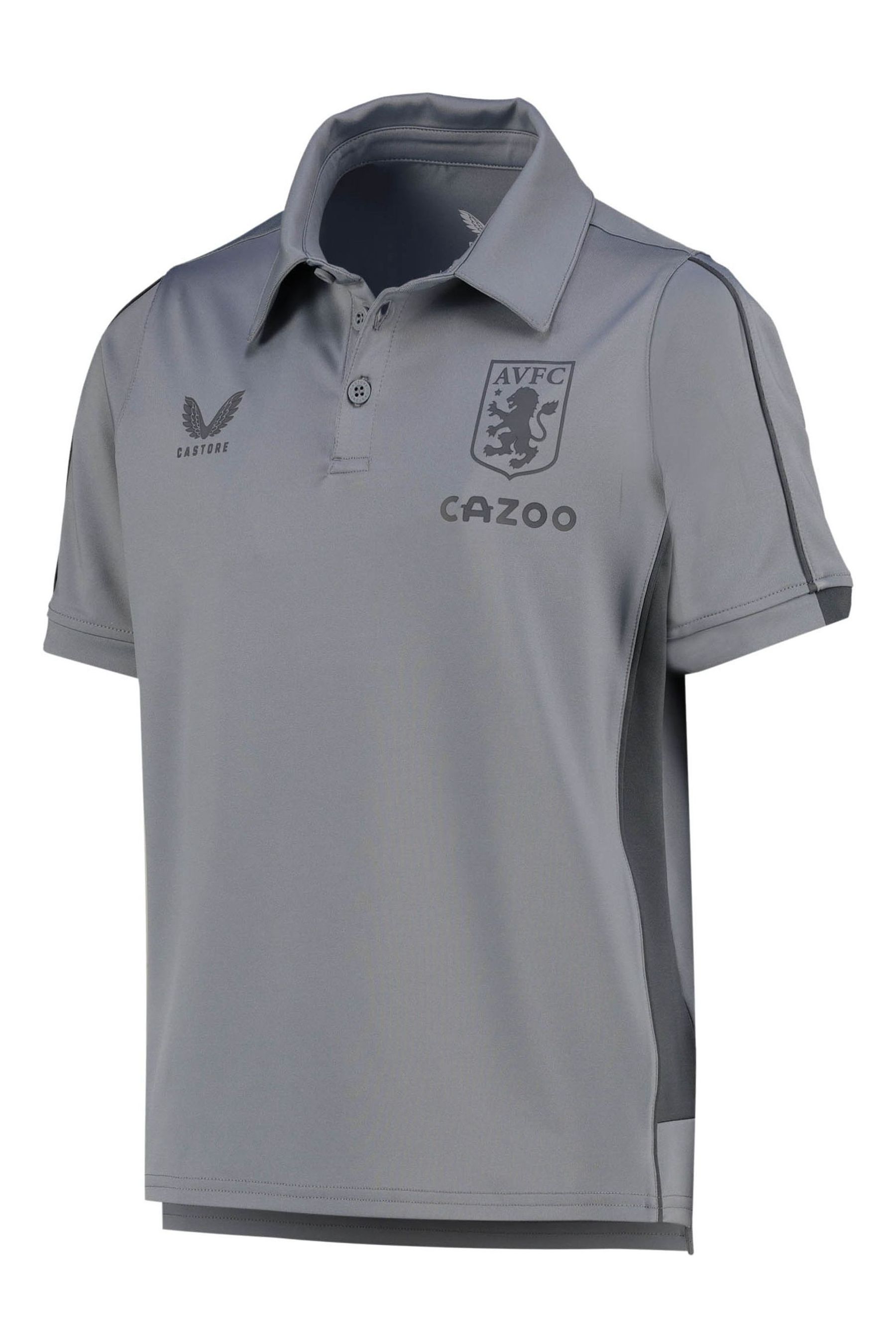 Fanatics Grey Aston Villa Staff Travel Polo Shirt