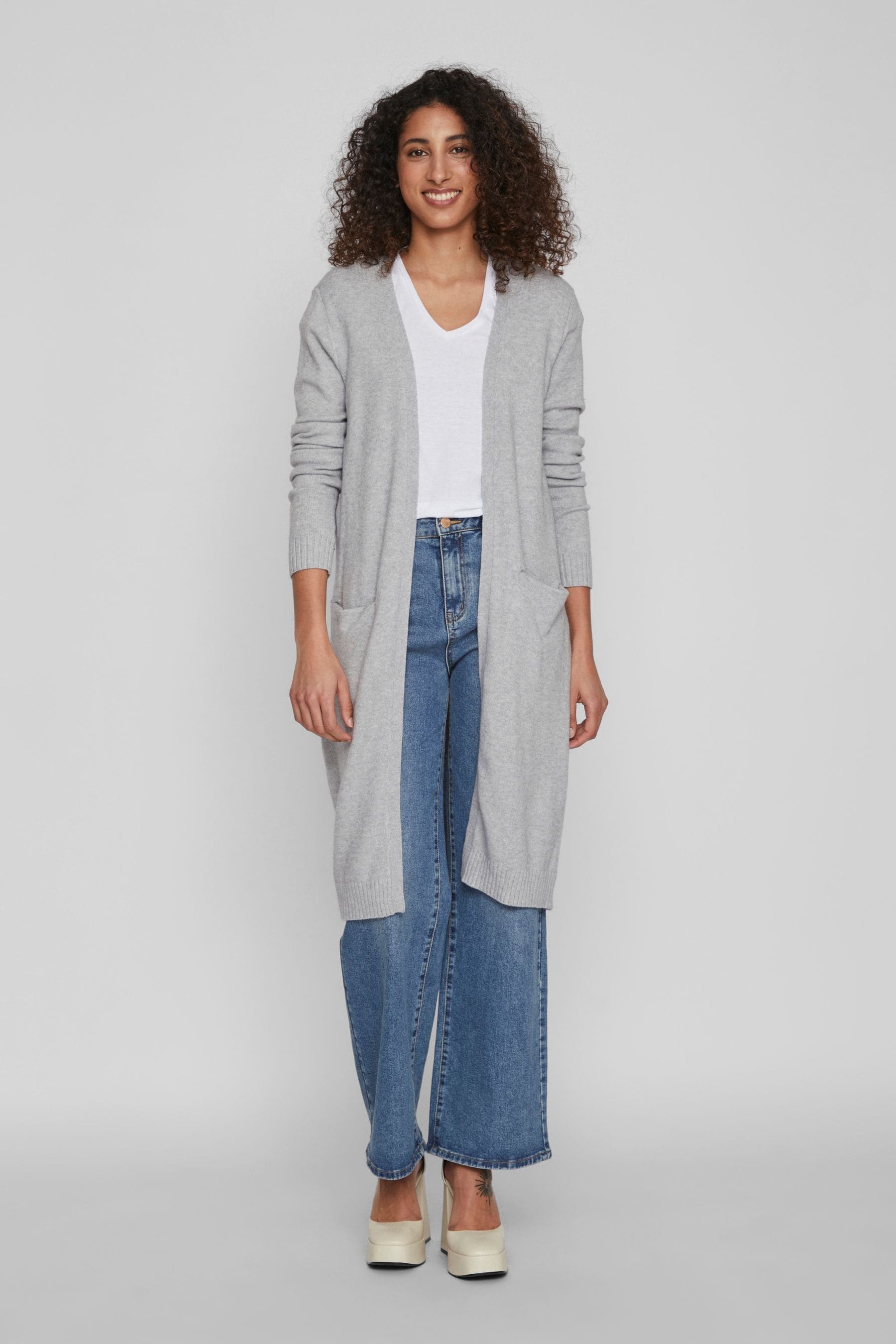 Longline lightweight cardigan outlet