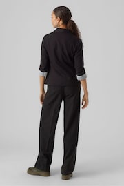 VERO MODA Black 3/4 Rolled Sleeve Smart Blazer - Image 3 of 5