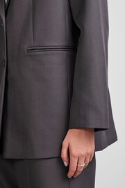 PIECES Grey Relaxed Fit Tailored Blazer - Image 4 of 6