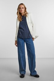 PIECES White Relaxed Fit Blazer - Image 3 of 6