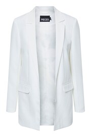 PIECES White Relaxed Fit Blazer - Image 5 of 6