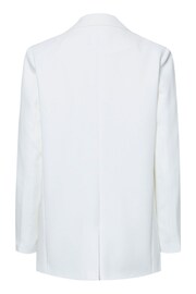 PIECES White Relaxed Fit Blazer - Image 6 of 6