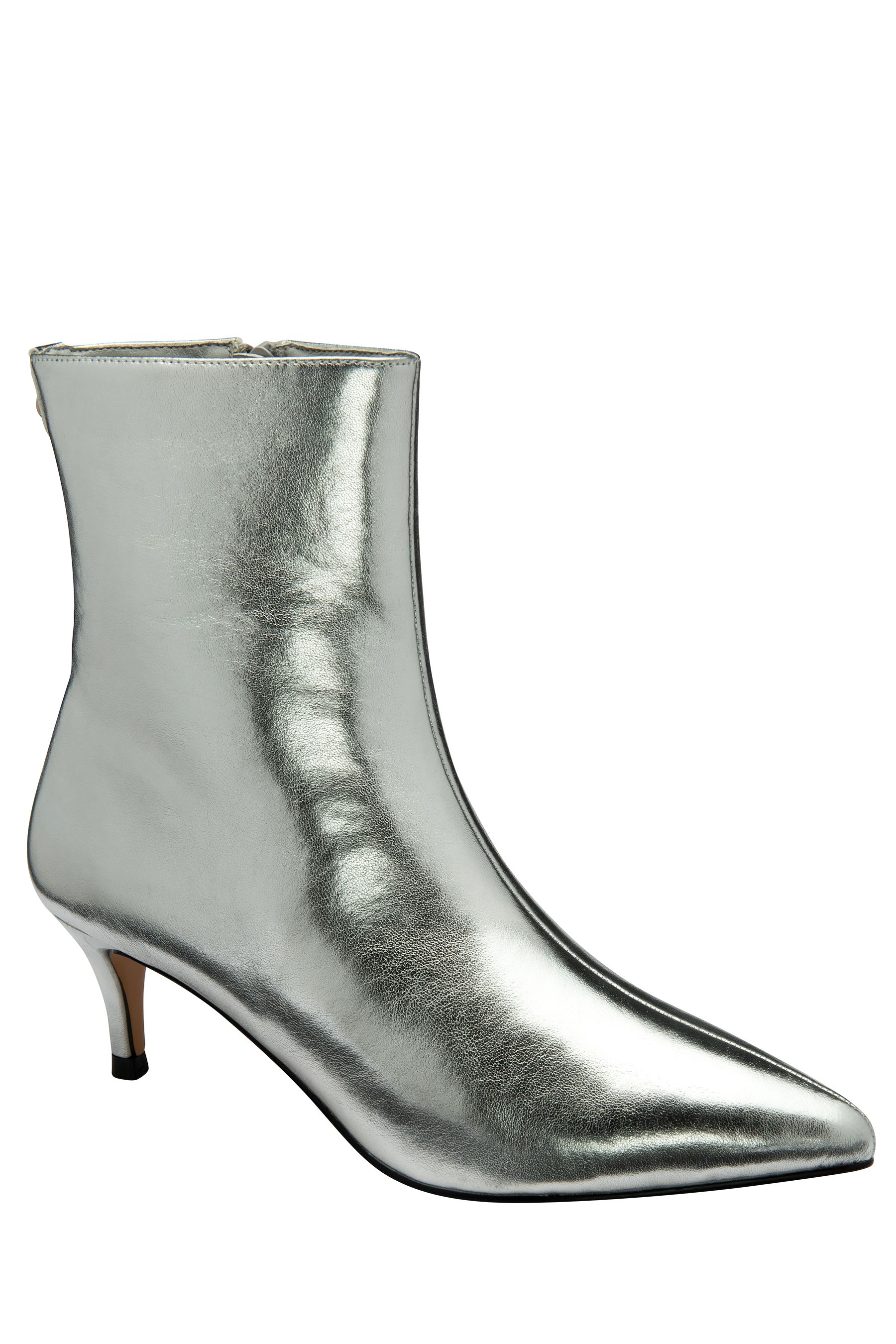 Zip up heeled boots shop