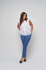 ONLY Curve Light Blue Push Up Sculpting Skinny Jeans - Image 1 of 8